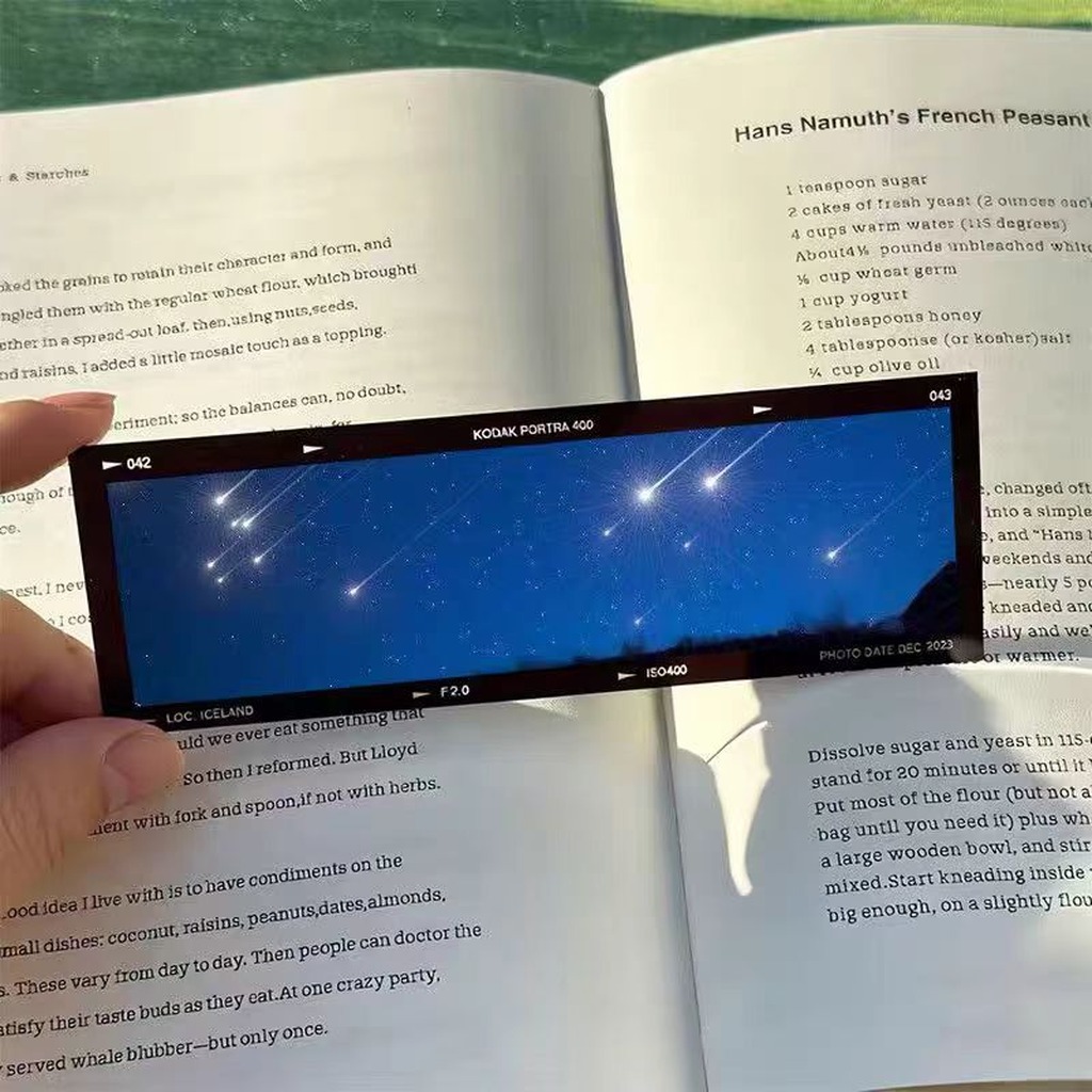 Dried Flower Bookmark - Sea'S Memoirs 海洋テーマ フィルムスタイル アクリルブックマーク 読書愛好家のためのクリエイティブなアクリルブックマーク