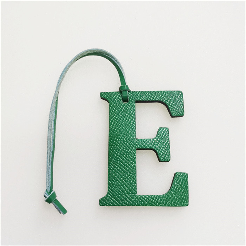 女性のための本革のキーホルダー,オリジナルのレタリングが付い - Monogram Keychain Leather のレビューと価格