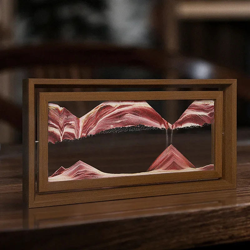 家の装飾のための回転砂,水砂のイメージを備えた木製の正方形の - Engraved Wood Frame のレビューと価格