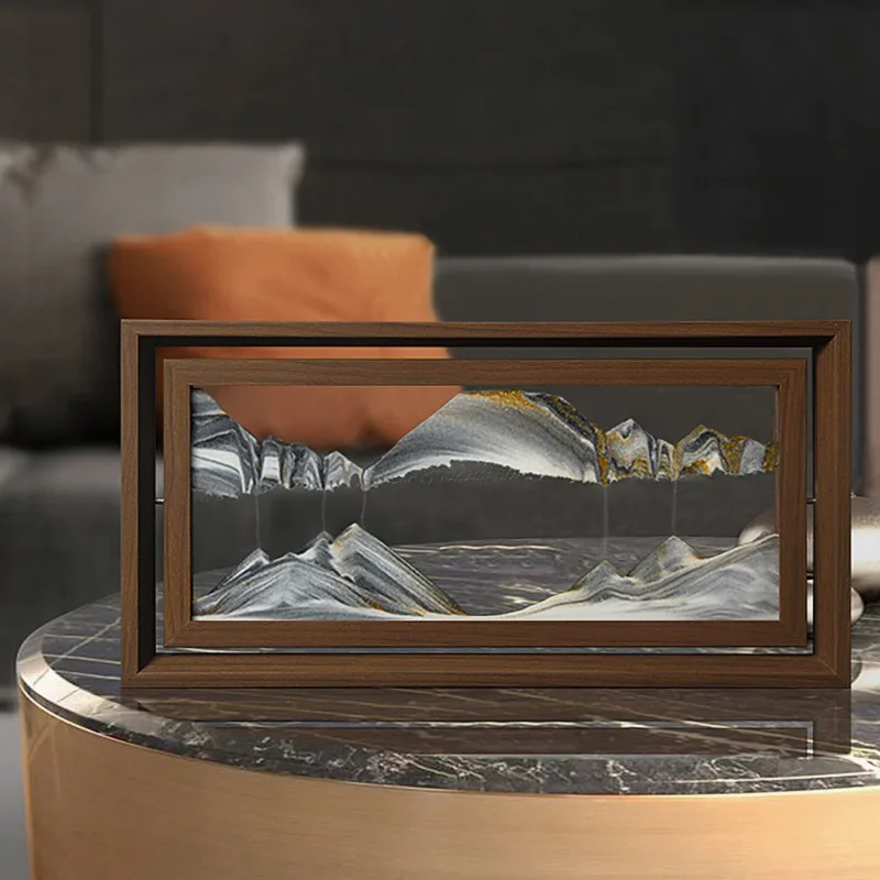 家の装飾のための回転砂,水砂のイメージを備えた木製の正方形の - Engraved Wood Frame のレビューと価格