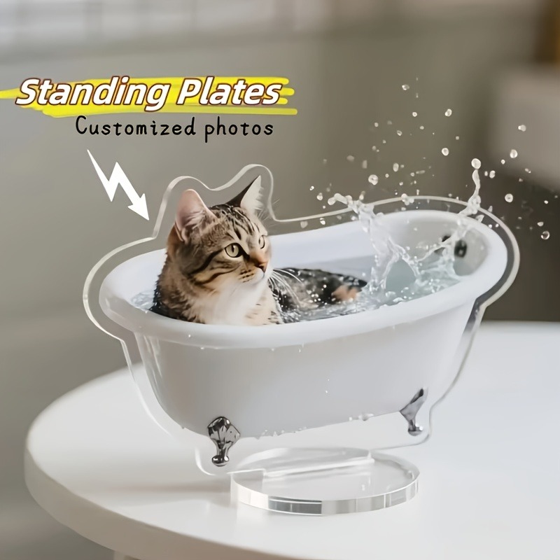 カスタム不規則型ペットアクリルスタンド、2Dフラットペット写 - Pet Portrait Custom のレビューと価格