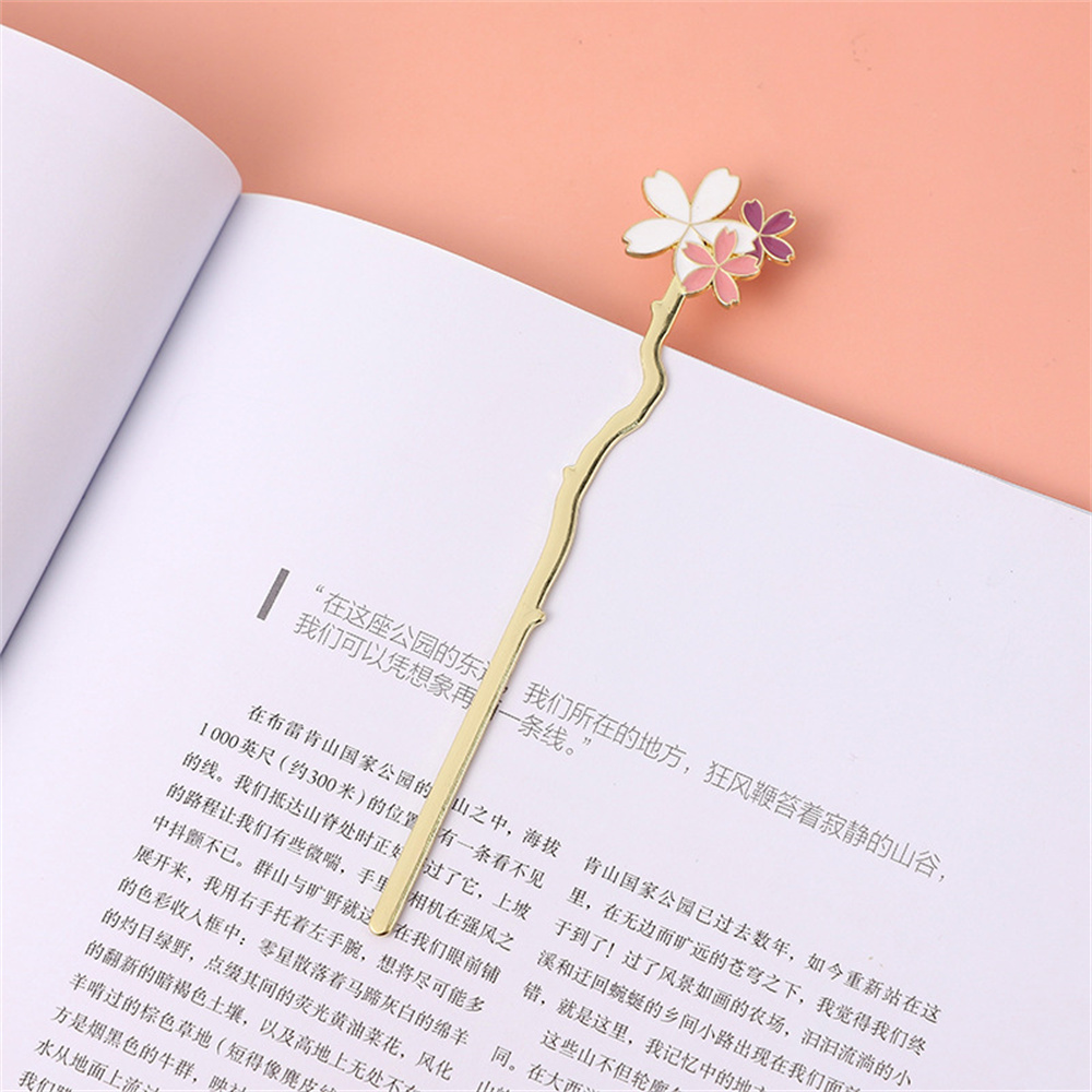 クリエイティブメタルサックラフラワーブックマーク、読書アシス - Dried Flower Bookmark のレビューと価格