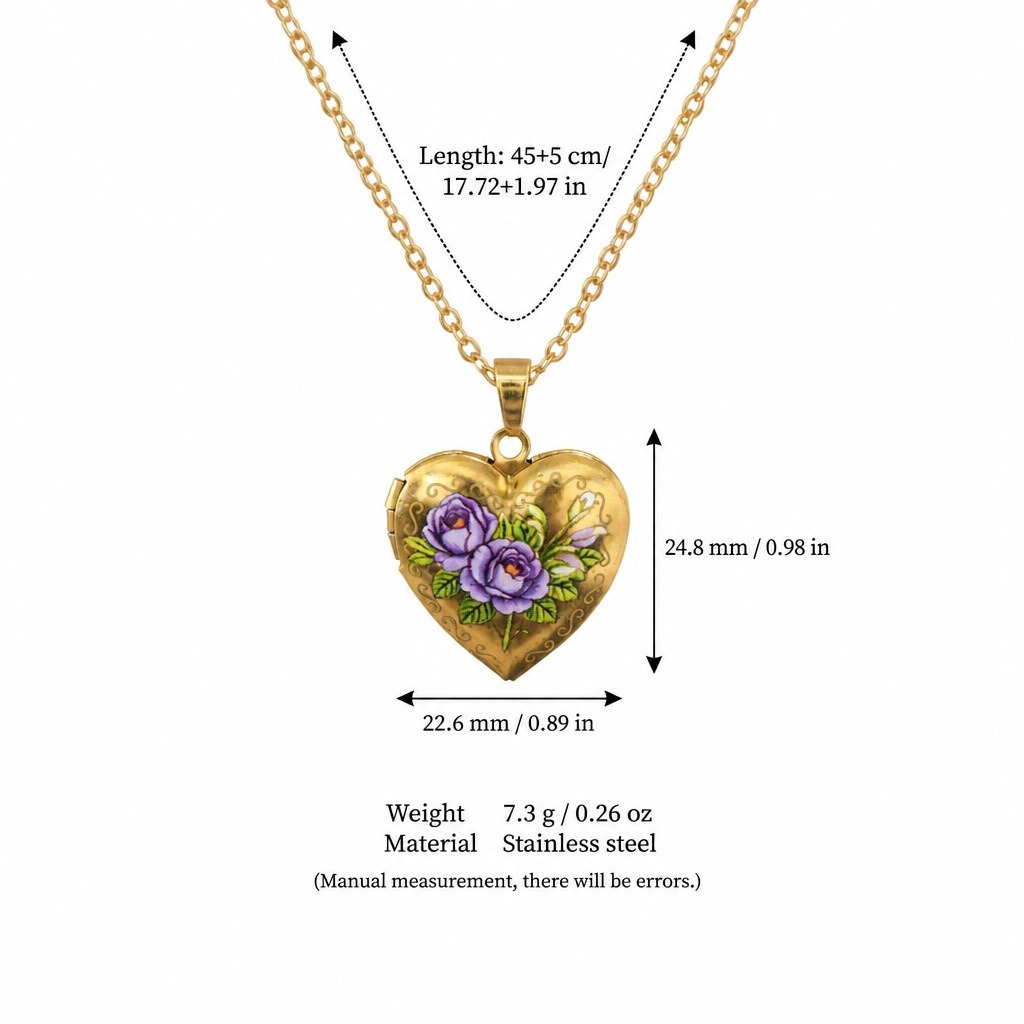 ハートペンダントネックレス、繊細な女性用ネックレス、誕生月の - Birth Flower Necklace のレビューと価格